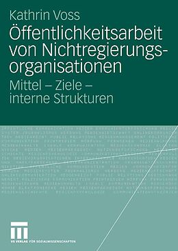 E-Book (pdf) Öffentlichkeitsarbeit von Nichtregierungsorganisationen von Kathrin Voss