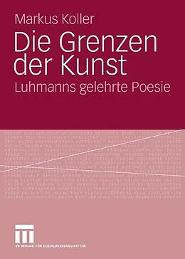 E-Book (pdf) Die Grenzen der Kunst von Markus Koller