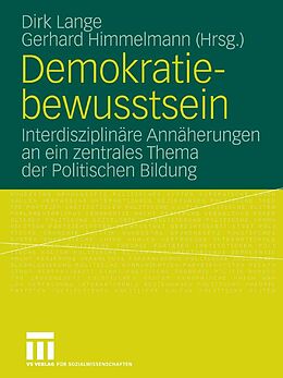 E-Book (pdf) Demokratiebewusstsein von Dirk Lange, Gerhard Himmelmann