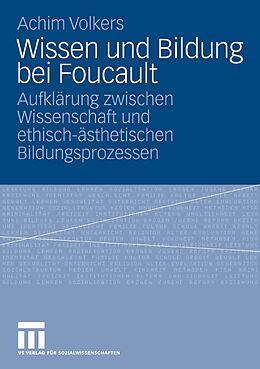 E-Book (pdf) Wissen und Bildung bei Foucault von Achim Volkers