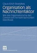 E-Book (pdf) Organisation als Nachrichtenfaktor von Claus-Erich Boetzkes