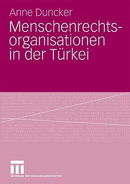 E-Book (pdf) Menschenrechtsorganisationen in der Türkei von Anne Duncker