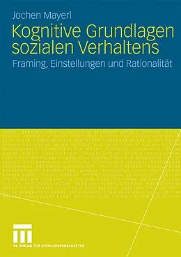 E-Book (pdf) Kognitive Grundlagen sozialen Verhaltens von Jochen Mayerl