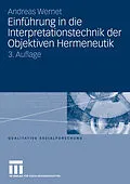 E-Book (pdf) Einführung in die Interpretationstechnik der Objektiven Hermeneutik von Andreas Wernet