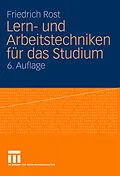 E-Book (pdf) Lern- und Arbeitstechniken für das Studium von Friedrich Rost