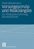 E-Book (pdf) Vorsorgeprinzip und Risikoängste von Peter Wiedemann
