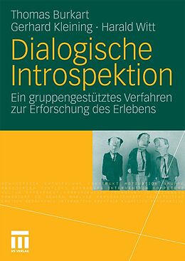 E-Book (pdf) Dialogische Introspektion von Thomas Burkart, Gerhard Kleining, Harald Witt