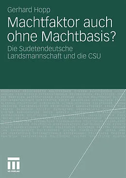 E-Book (pdf) Machtfaktor auch ohne Machtbasis? von Gerhard Hopp