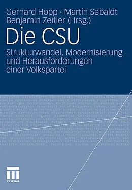 E-Book (pdf) Die CSU von Gerhard Hopp, Martin Sebaldt, Benjamin Zeitler