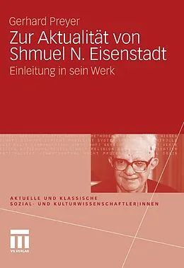 E-Book (pdf) Zur Aktualität von Shmuel N. Eisenstadt von Gerhard Preyer