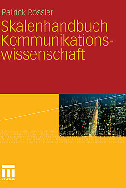 E-Book (pdf) Skalenhandbuch Kommunikationswissenschaft von Patrick Rössler