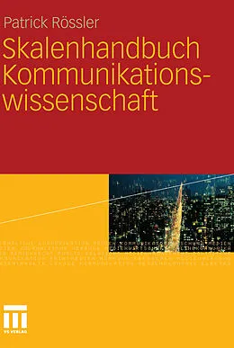 E-Book (pdf) Skalenhandbuch Kommunikationswissenschaft von Patrick Rössler