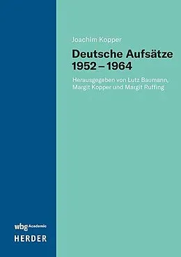 E-Book (pdf) Deutsche Aufsätze 19521964 von Joachim Kopper