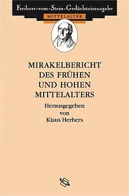 E-Book (pdf) Mirakelberichte des frühen und hohen Mittelalters von Klaus Herbers, Lenka Jirouková, Bernhard Vogel
