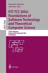 Kartonierter Einband FST TCS 2002: Foundations of Software Technology and Theoretical Computer Science von 