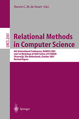 Kartonierter Einband Relational Methods in Computer Science von 