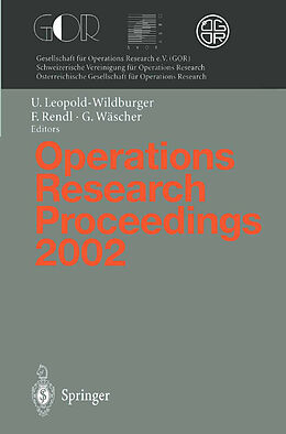 Kartonierter Einband Operations Research Proceedings 2002 von 