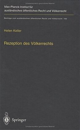 Fester Einband Rezeption des Völkerrechts von Helen Keller