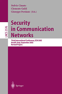 Kartonierter Einband Security in Communication Networks von 