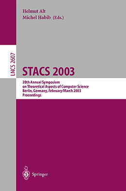 Kartonierter Einband STACS 2003 von 