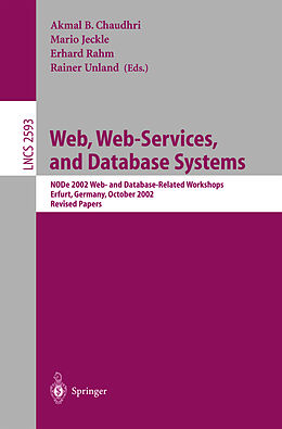 Kartonierter Einband Web, Web-Services, and Database Systems von 