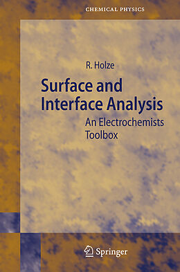 Fester Einband Surface and Interface Analysis von Rudolf Holze