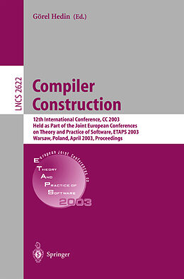 Kartonierter Einband Compiler Construction von 