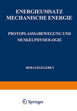 Kartonierter Einband Energieumsatz von F. Alverdes, H. J. Deuticke, G. Embden