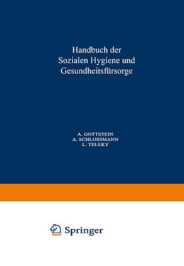 Kartonierter Einband Handbuch der Soialen Hygiene und Gesundheitsfürsorge von 