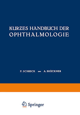 Kartonierter Einband Kures Handbuch der Ophthalmologie von 