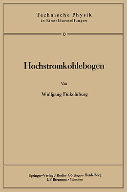 Kartonierter Einband Hochstromkohlebogen von W. Finkelnburg