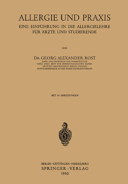 Kartonierter Einband Allergie und Praxis von Georg A. Rost