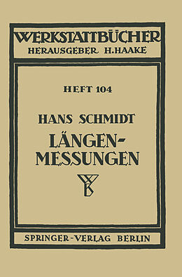 Kartonierter Einband Längenmessungen von H. Schmidt
