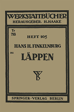 Kartonierter Einband Läppen von H.H. Finkelnburg
