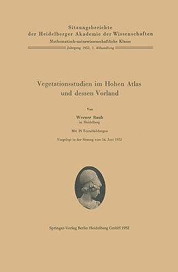 Kartonierter Einband Vegetationsstudien im Hohen Atlas und dessen Vorland von W. Rauh