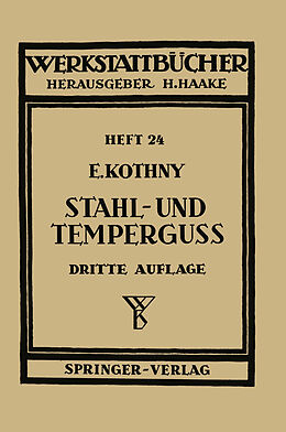Kartonierter Einband Stahl- und Temperguß von E. Kothny