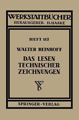 Kartonierter Einband Das Lesen technischer Zeichnungen von W. Beinhoff