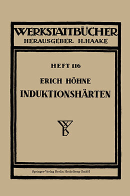 Kartonierter Einband Induktionshärten von E. Höhne