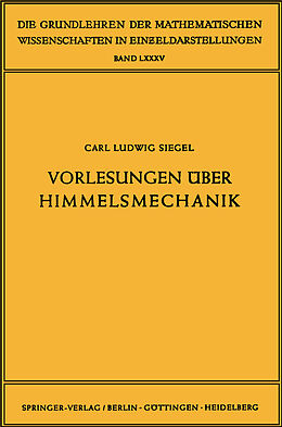 Kartonierter Einband Vorlesungen über Himmelsmechanik von Carl Ludwig Siegel