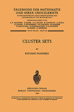 Kartonierter Einband Cluster Sets von Kiyoshi Noshiro