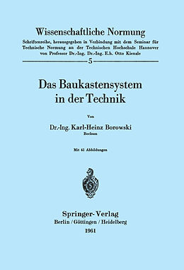 Kartonierter Einband Das Baukastensystem in der Technik von K. H. Borowski