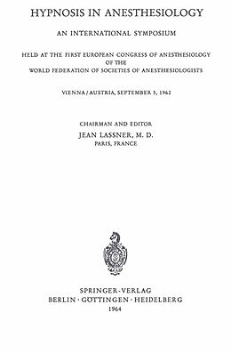 Couverture cartonnée Hypnosis in Anaesthesiology de 