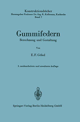 Kartonierter Einband Gummifedern von Ernst F. Göbel