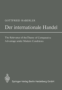 Kartonierter Einband Der Internationale Handel von Gottfried Haberler