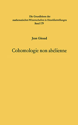 Livre Relié Cohomologie non abelienne de Jean Giraud