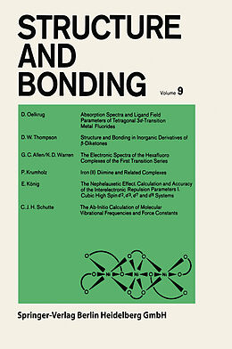 Kartonierter Einband Structure and Bonding von P. Hemmerich, C. K. Jørgensen, R. J. P. Williams