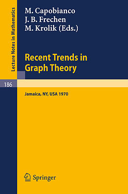 Kartonierter Einband Recent Trends in Graph Theory von 