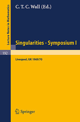 Kartonierter Einband Proceedings of Liverpool Singularities - Symposium I. (University of Liverpool 1969/70) von 