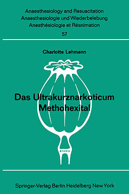Kartonierter Einband Das Ultrakurznarkoticum Methohexital von 