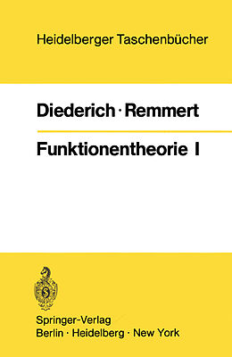 Kartonierter Einband Funktionentheorie I von K. Diederich, R. Remmert
